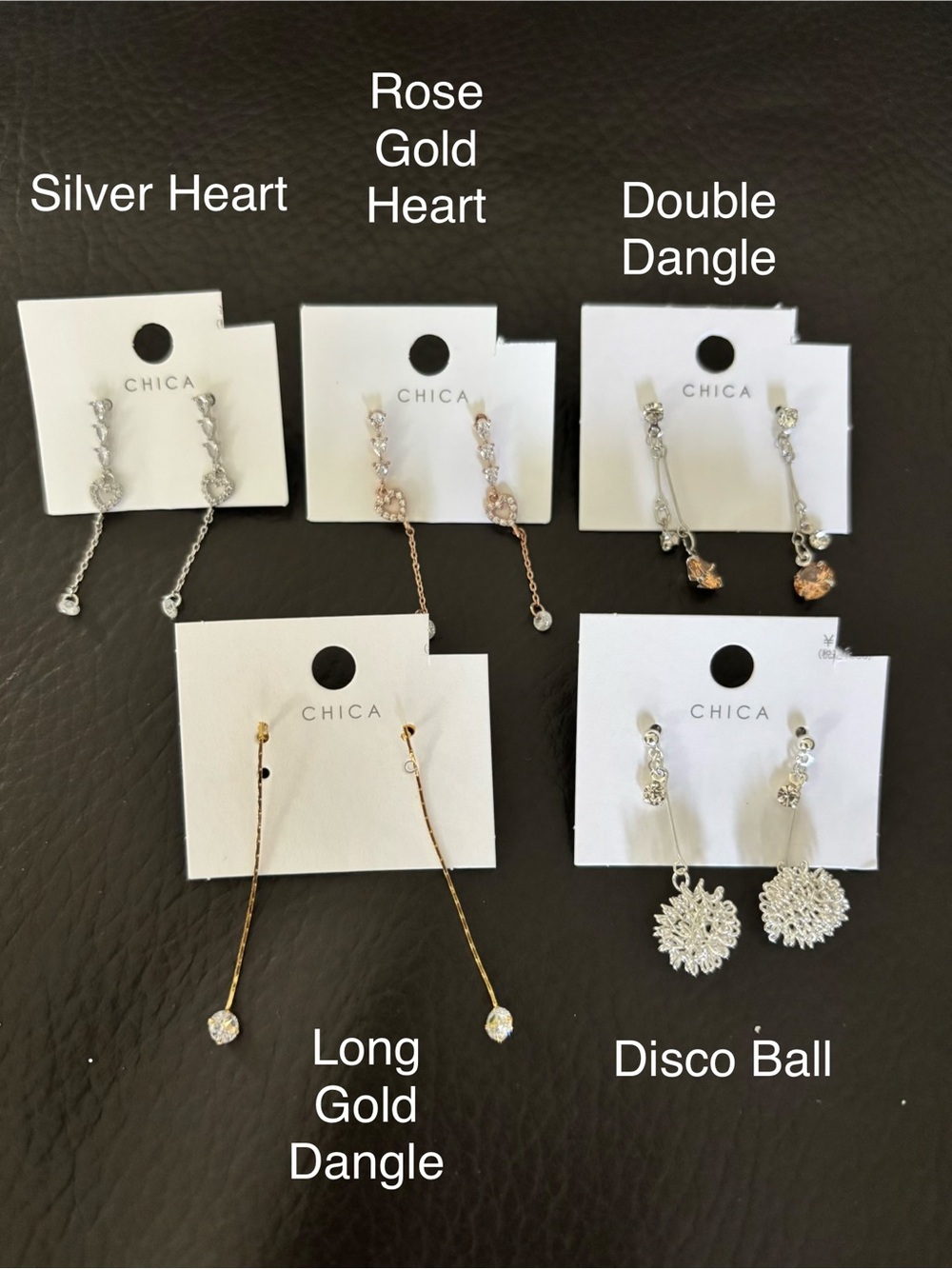 CHICA Dangle Earrings - pick 1 (buy now)